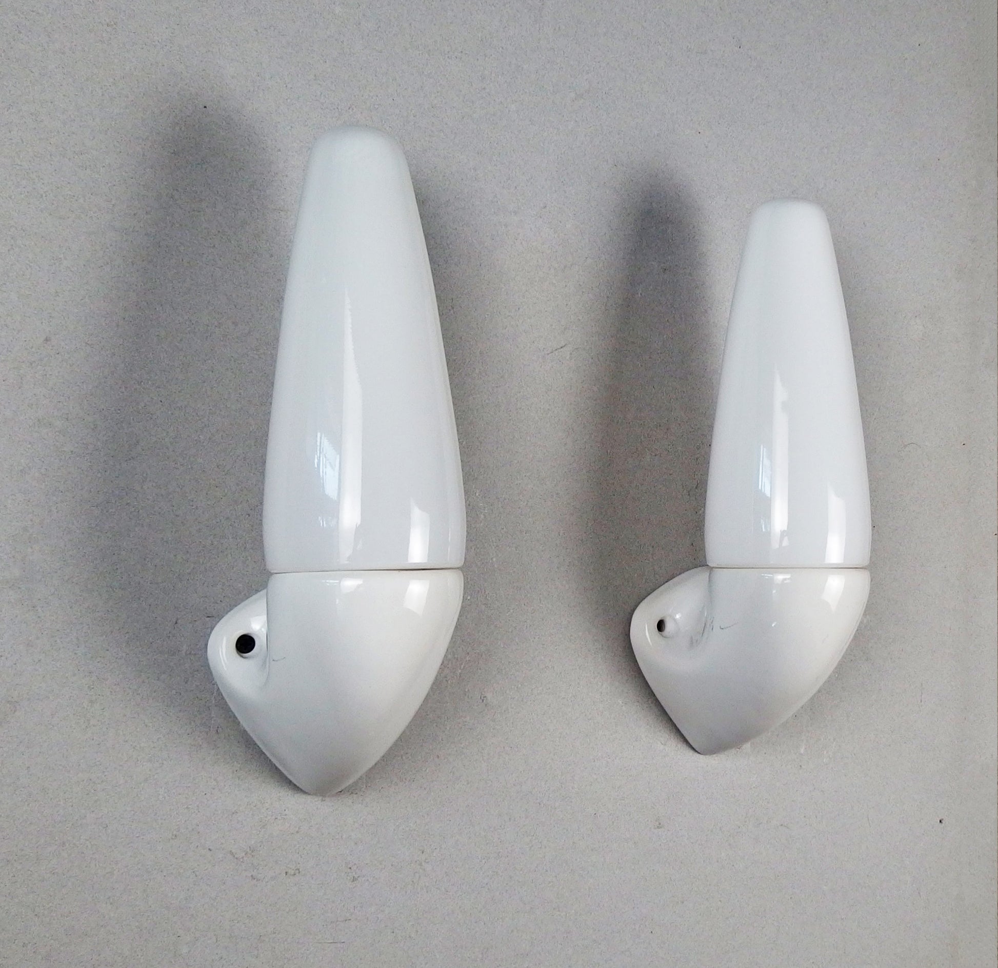 Pair Ifö Sweden wallmounted sconces | Porcelain | Model 6035 | Sigvard Bernadotte | vintage 60's - Retro Lamp Shop