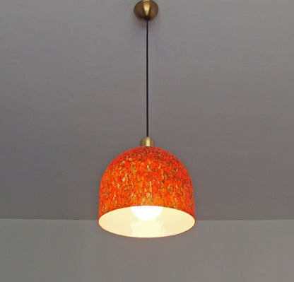 1970s Peill and Putzler pendant light with Murano glass shade - Retro Lamp Shop