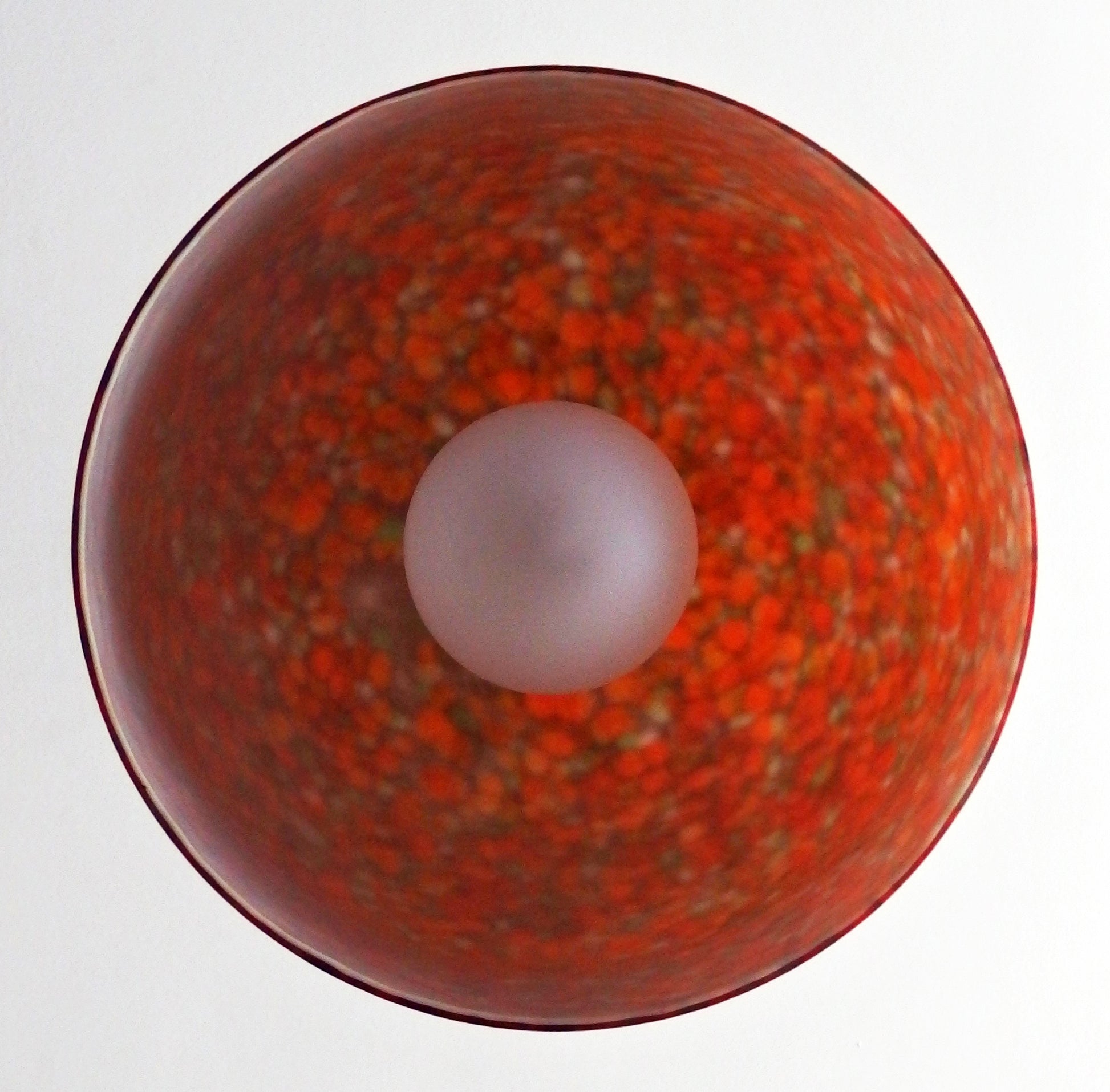 1970s Peill and Putzler pendant light with Murano glass shade - Retro Lamp Shop