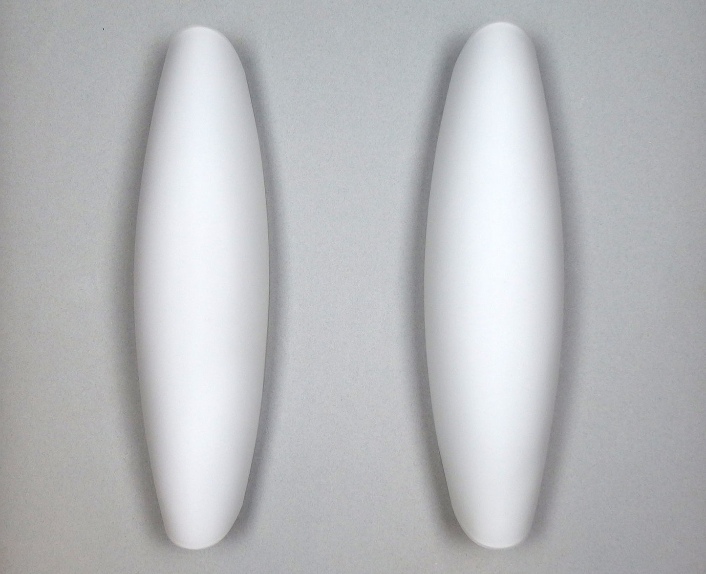 Pair of 1990s white frosted opaline XL sconces from Honsel - Retro Lamp Shop