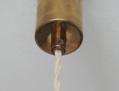 Midcentury 1960s Peill and Putzler yellow glass pendant lamp designed by Aloys Gangkofner - Retro Lamp Shop