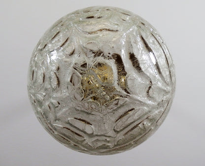 Vintage Doria ceiling light with Murano Glass Globe and brass elements - Retro  Lamp Shop
