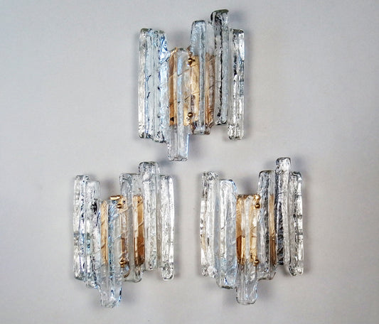 1 of 3 1970s Murano glass sconces from Fischer Leuchten - Retro Lamp Shop